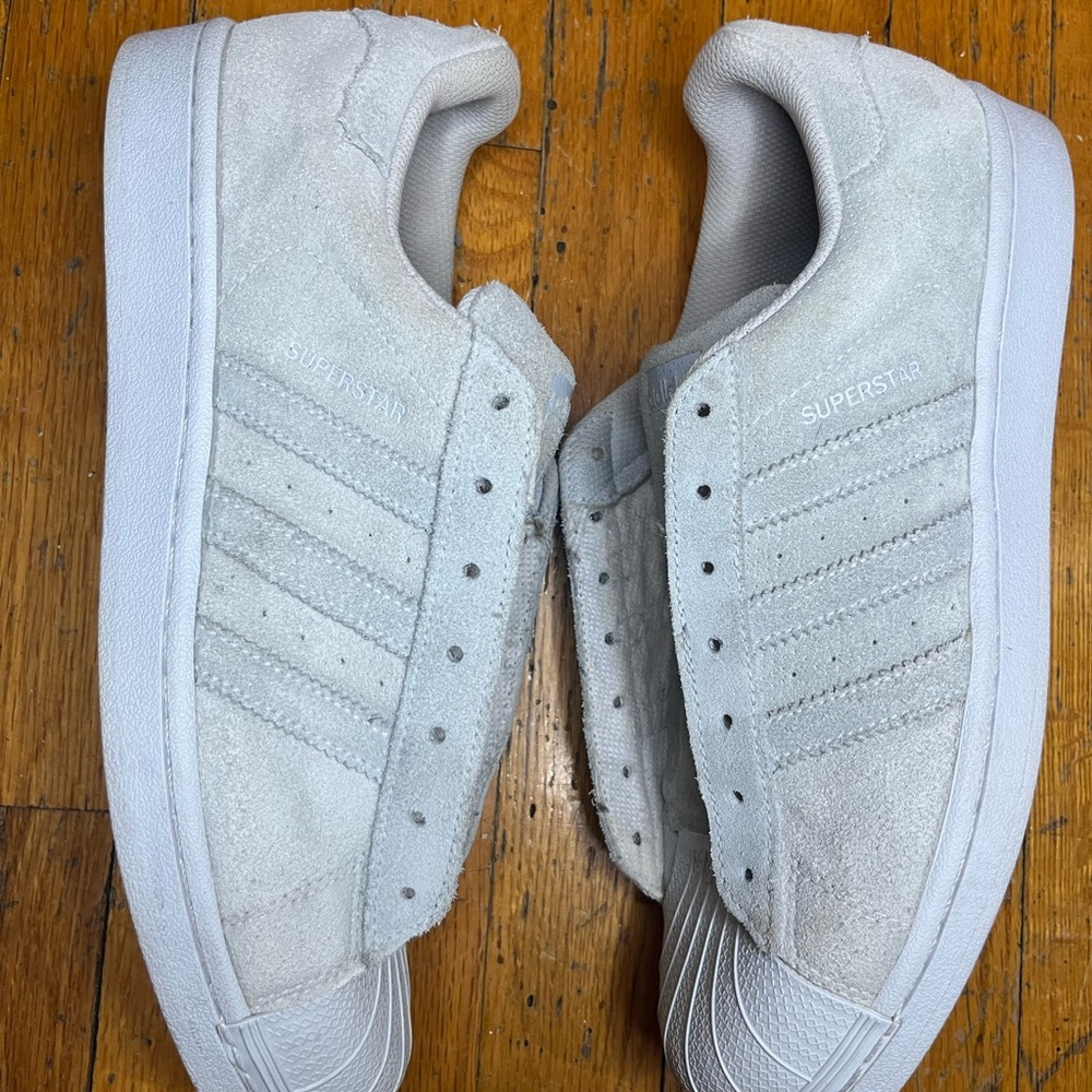 Adidas Classic Gray Shell Toe Sneakers